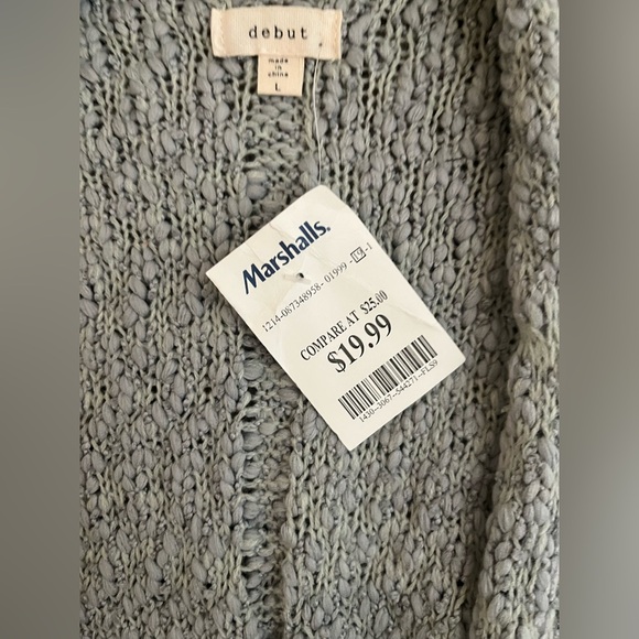 Debut Sage Green Open-Front Cardigan NWT - Picture 3 of 3